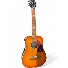 Used Epiphone LIL TEX Sunburst Acoustic Electric Guitar