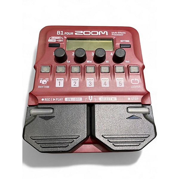 Used Zoom B1 FOUR Bass Effect Pedal