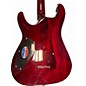 Used Schecter Guitar Research C1 Plus TRANSPARENT RED Solid Body Electric Guitar