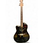 Used Ovation 1861AX-5 Standard Balladeer Left Handed Black Acoustic Electric Guitar thumbnail