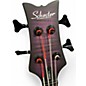 Used Schecter Guitar Research Stiletto Studio 4 Trans Purple Electric Bass Guitar