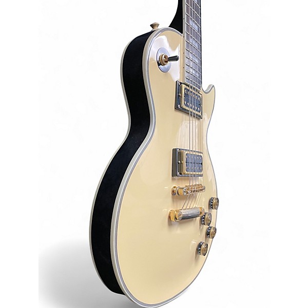 Used 2018 Epiphone Les Paul Custom Pro Antique Ivory Solid Body Electric Guitar