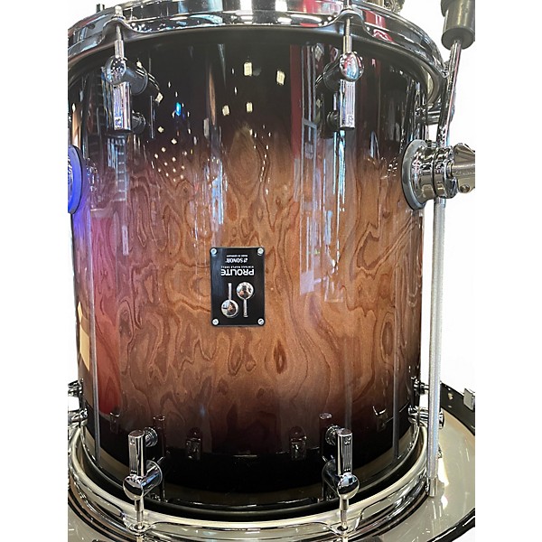 Used SONOR 3 Piece PROLITE WALNUT BROWN BURST Drum Kit