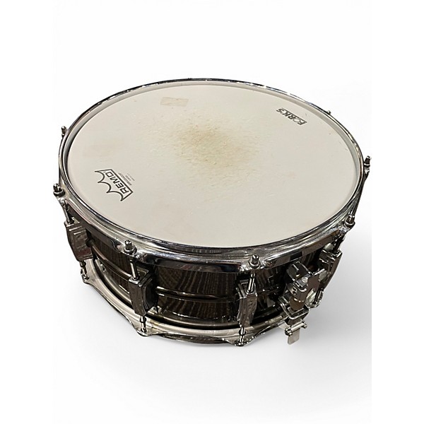 Used Ludwig 6.5X14 BLACK BEAUTY NICKEL OVER BRASS Drum