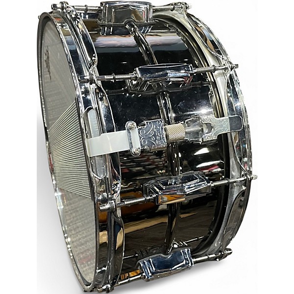 Used Ludwig 6.5X14 BLACK BEAUTY NICKEL OVER BRASS Drum