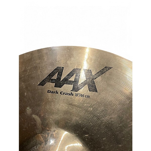 Used SABIAN Used SABIAN 18in AAX Series Dark Crash Cymbal 38