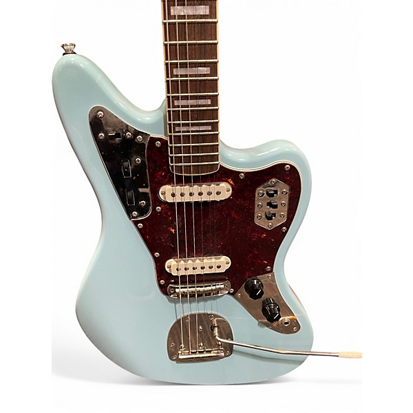 Used Squier CLASSIC VIBE 70'S JAGUAR Daphne Blue Solid Body Electric Guitar