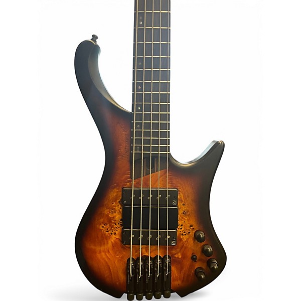 Used Ibanez EHB1505 Brown Sunburst Electric Bass Guitar