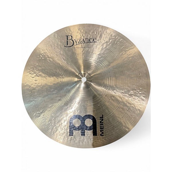 Used MEINL 14in Byzance Medium Hi Hat Bottom Cymbal
