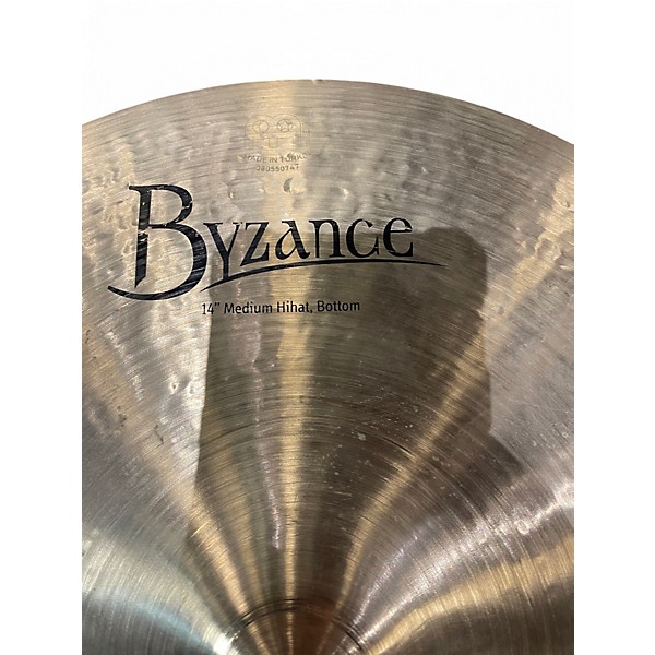 Used MEINL 14in Byzance Medium Hi Hat Bottom Cymbal