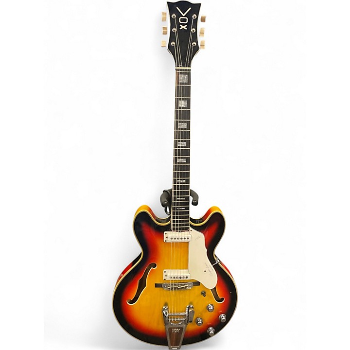 Vintage 1960s VOX SUPER LYNX DELUXE Sunburst Hollow Body Electric