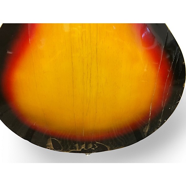 Vintage 1960s VOX SUPER LYNX DELUXE Sunburst Hollow Body Electric Guitar