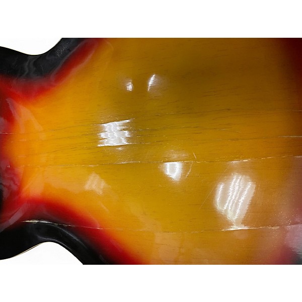 Vintage 1960s VOX SUPER LYNX DELUXE Sunburst Hollow Body