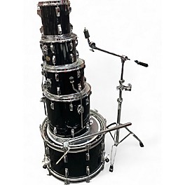 Vintage 1980s TAMA 5 Piece Imperialstar Black Drum Kit
