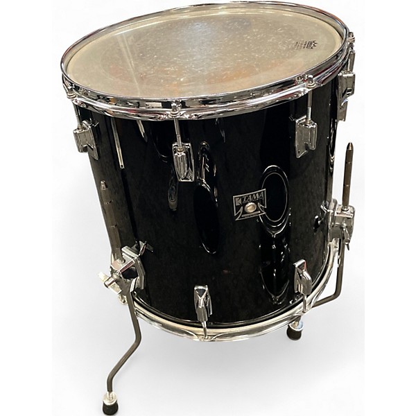 Vintage 1980s TAMA 5 Piece Imperialstar Black Drum Kit
