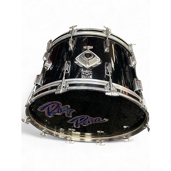 Vintage 1980s TAMA 5 Piece Imperialstar Black Drum Kit