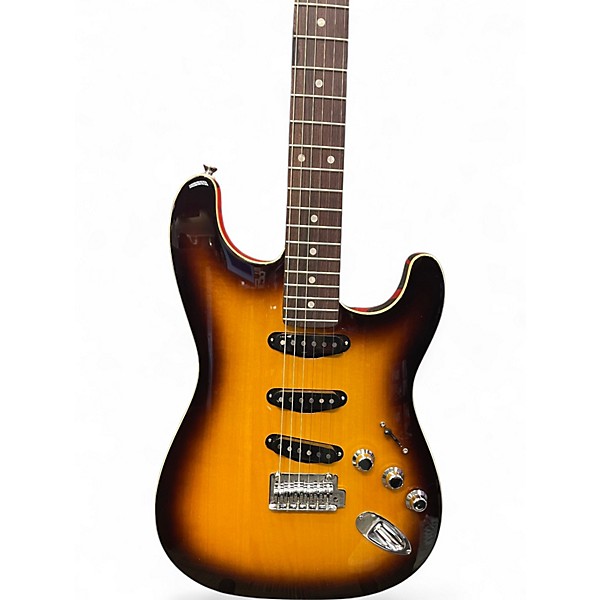 Used Fender AERODYNE STRATOCASTER Tobacco Burst Solid Body Electric Guitar