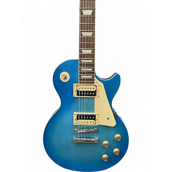 Used Epiphone Les Paul Traditional Pro IV Pacific Blue Solid Body Electric Guitar