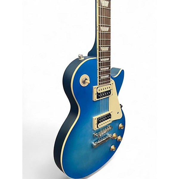 Used Epiphone Les Paul Traditional Pro IV Pacific Blue Solid Body Electric Guitar