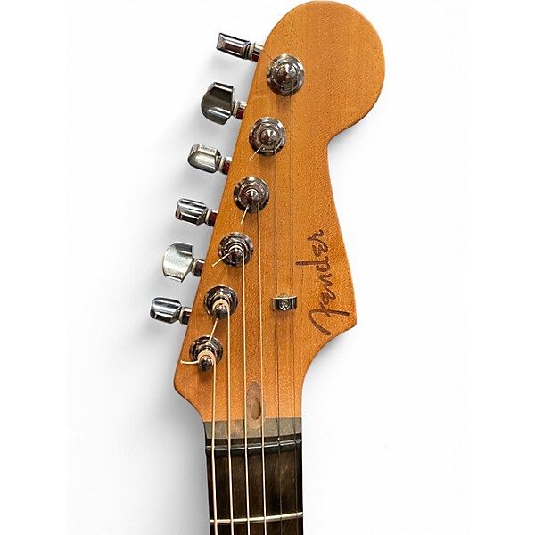 Used Fender American Acoustasonic Jazzmaster Ebony Acoustic Electric Guitar