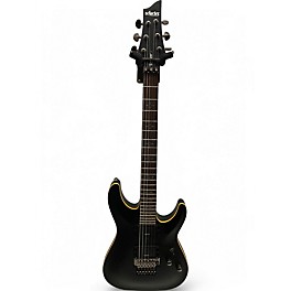 Used Schecter Guitar Research Demon 6 FR BLACK Solid Body Electric Guitar