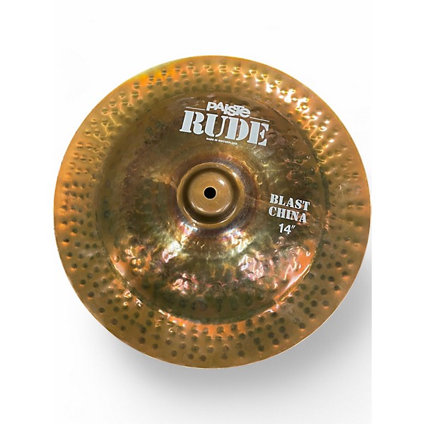 Used Paiste 14in RUDE BLAST CHINA Cymbal