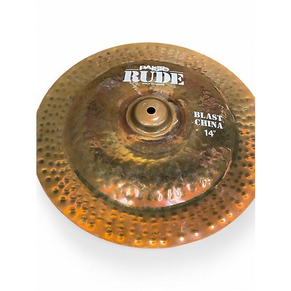 Used Paiste 14in RUDE BLAST CHINA Cymbal