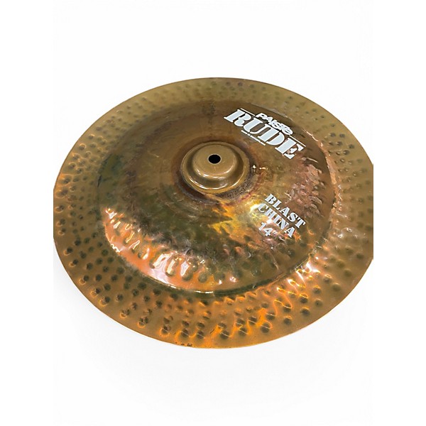 Used Paiste 14in RUDE BLAST CHINA Cymbal