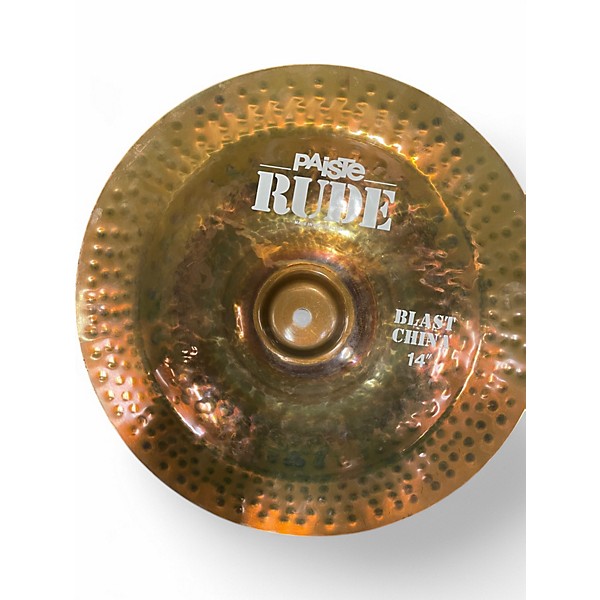 Used Paiste 14in RUDE BLAST CHINA Cymbal