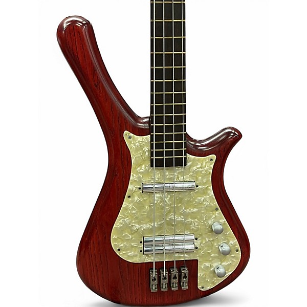 Used Warwick FORTRESS ONE Trans Red Electric Bass Guitar