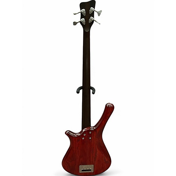 Used Warwick FORTRESS ONE Trans Red Electric Bass Guitar