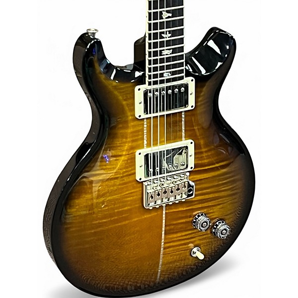 Used 2022 PRS Santana Signature Black Gold Burst Solid Body Electric Guitar