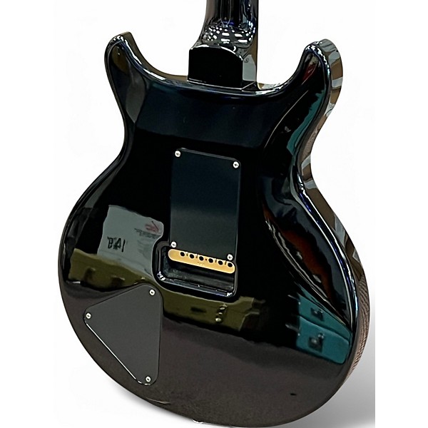 Used 2022 PRS Santana Signature Black Gold Burst Solid Body Electric Guitar