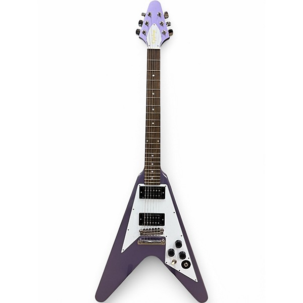 Used Epiphone KIRK HAMMET 79 FLYING V Purple Solid Body Electric Guitar,Specials : American Fashion Style Bags On Sale Used Epiphone KIRK HAMMET 79 FLYING V Purple Solid Body Electric Guitar,Specials : American Fashion Style Bags On Sale