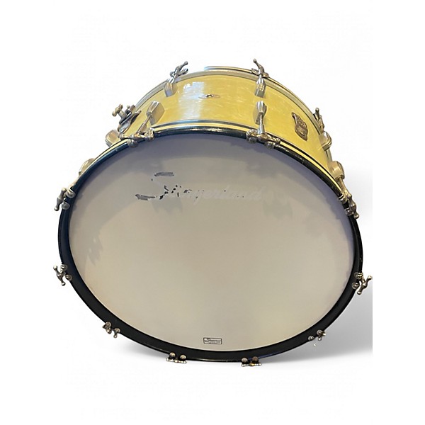 Vintage 1940s Slingerland 3 Piece Radio King White Marine Pearl Drum Kit