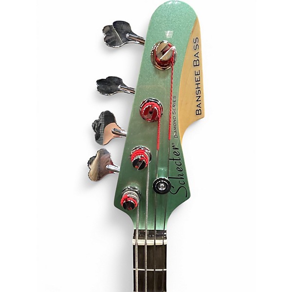 Used Schecter Guitar Research BANSHEE BASS Surf Green Electric Bass Guitar