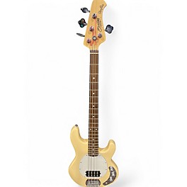 Used Sterling by Music Man Ray4 Cream Electric Bass Guitar
