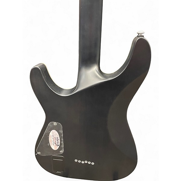 Used Schecter Guitar Research C1 Platinum Trans Black Solid Body Electric Guitar