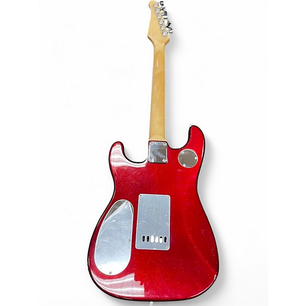 Used Sawtooth Es Relic Candy Apple Red Solid Body Electric Guitar