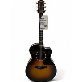 Used Taylor 214CE Deluxe Vintage Sunburst Acoustic Electric Guitar