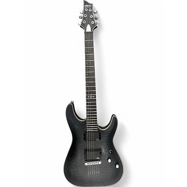 Used Schecter Guitar Research C1 Platinum Trans Gray Solid Body Electric Guitar