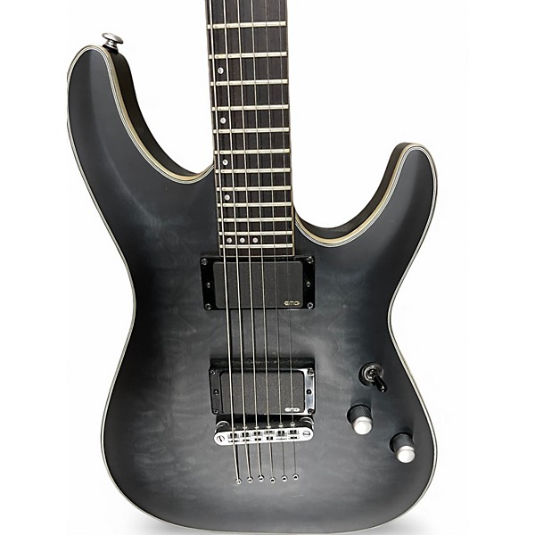 Used Schecter Guitar Research C1 Platinum Trans Gray Solid Body Electric Guitar