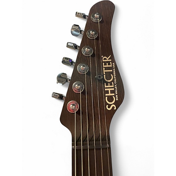 Used 2022 Schecter Guitar Research NICK JOHNSTON SIGNATURE ATOMIC FROST AGED NITRO Solid Body Electric Guitar