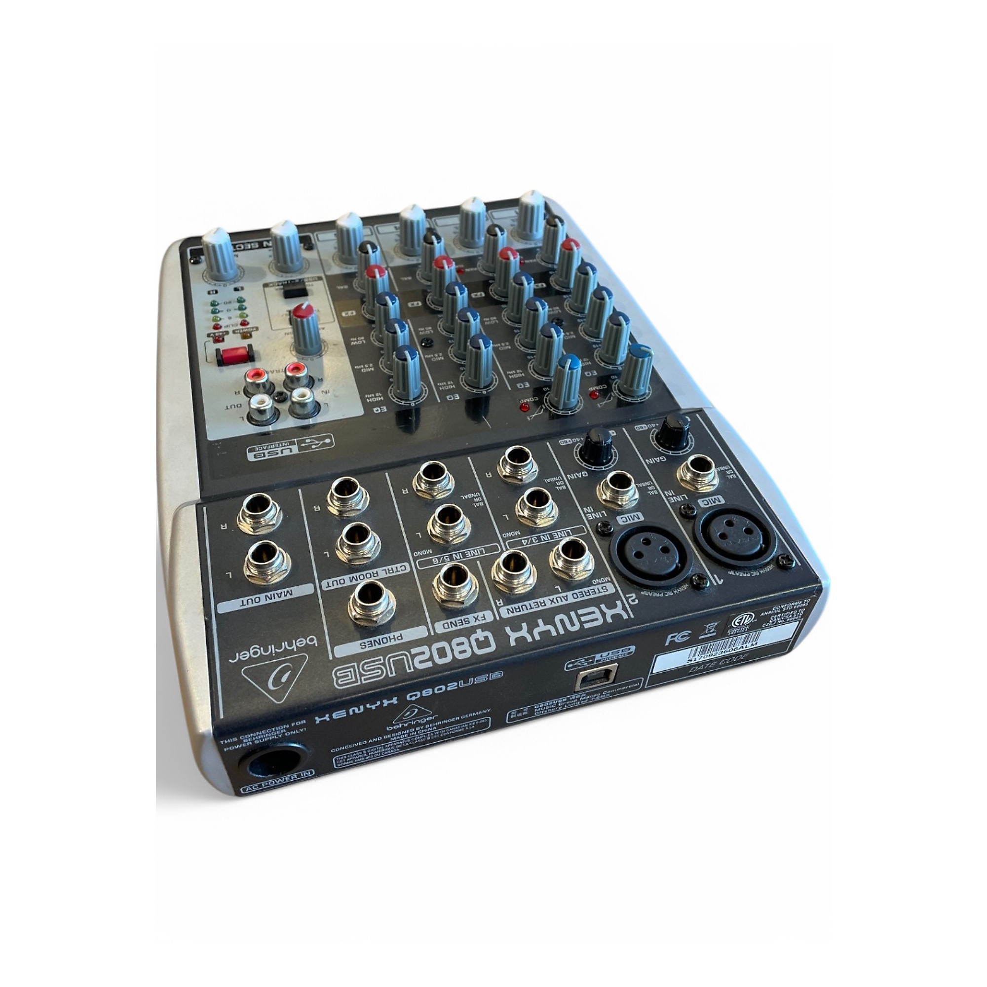 Used Behringer Used Behringer Xenyx Q802USB Unpowered Mixer