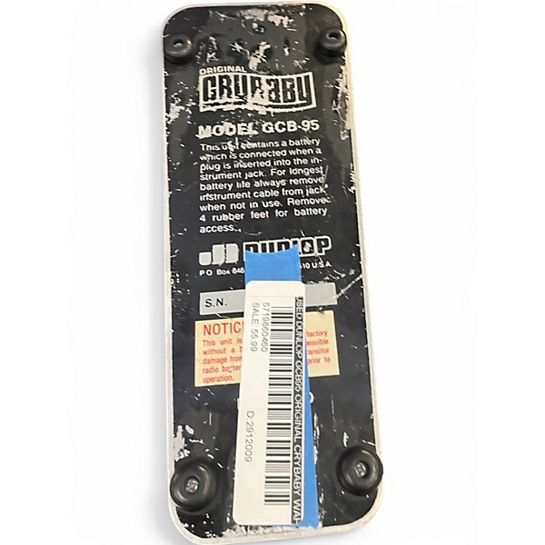 Used Dunlop GCB95 Original Crybaby Wah Effect Pedal