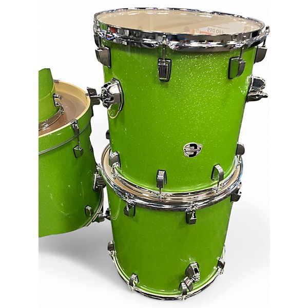 Used Ludwig 5 Piece ELEMENT EVOLUTION MINT GREEN SPARKLE Drum Kit