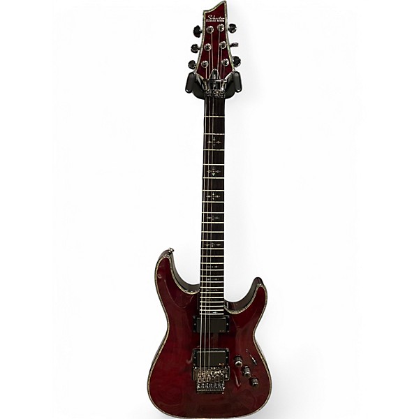 Used Schecter Guitar Research Hellraiser C1 Floyd Rose Black Cherry Solid Body Electric Guitar