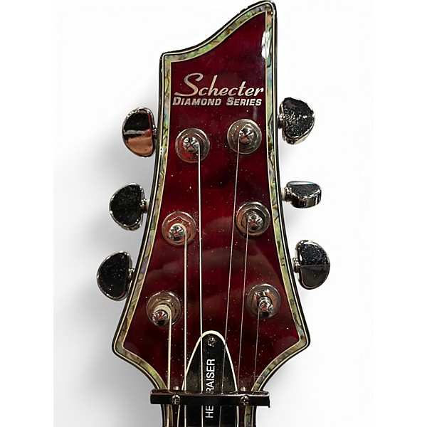 Used Schecter Guitar Research Hellraiser C1 Floyd Rose Black Cherry Solid Body Electric Guitar