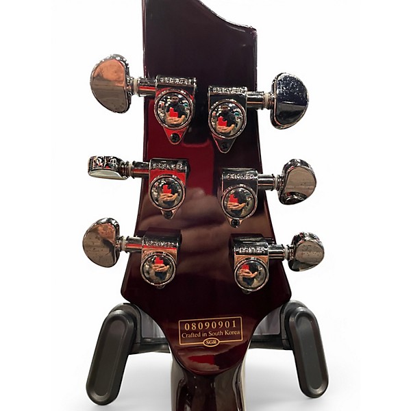 Used Schecter Guitar Research Hellraiser C1 Floyd Rose Black Cherry Solid Body Electric Guitar