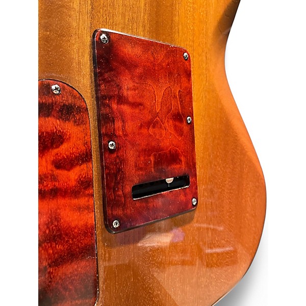 Used Luminous Centerline Custom Crimson Red Burst Solid Body Electric Guitar